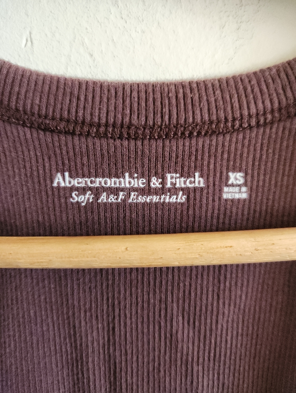 Abercrombie & Fitch Women's Ribbed Tank Top Brown Cropped Xs - Picture 2 of 5
